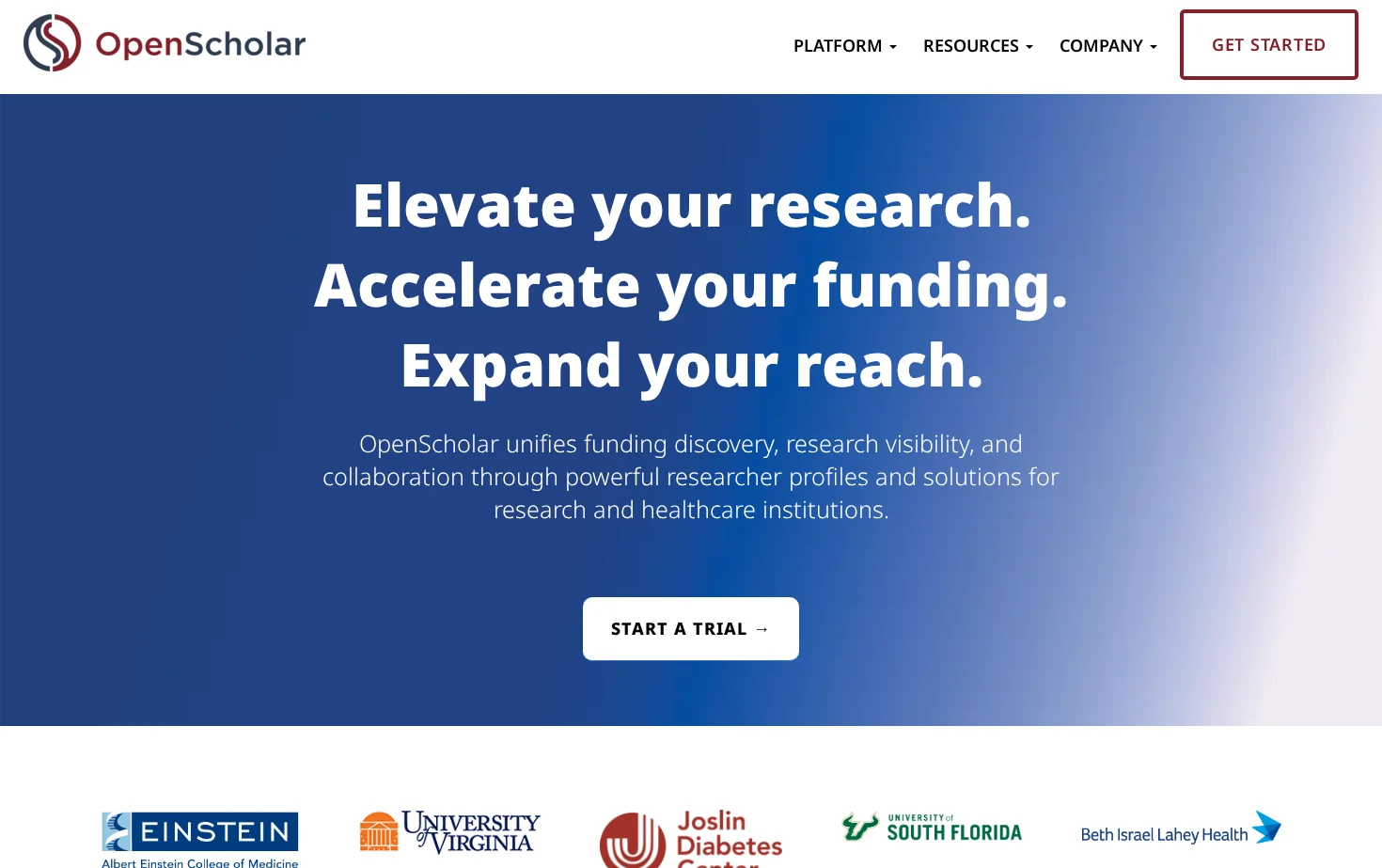 OpenScholar 页面快照
